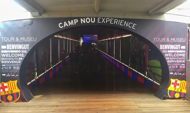 camp nou tour entrance