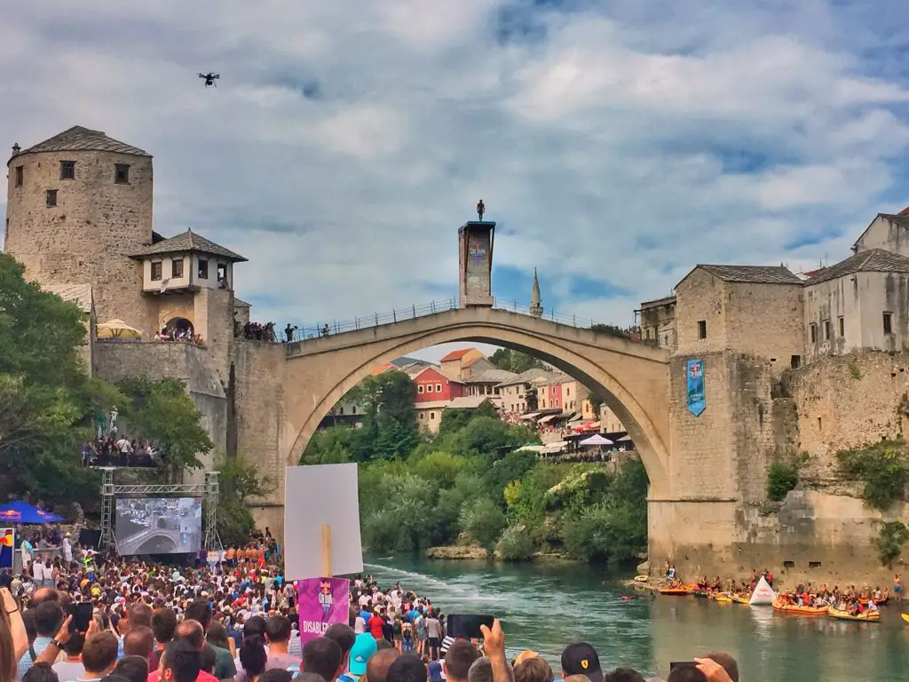 Wowser. The Red Bull Cliff Diving In Mostar Is Insane. My Two Cents.